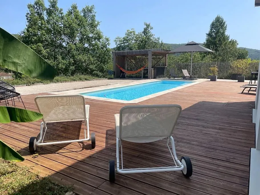 Villa Kevin Piscine, Pool House Et Petanque 6 A 8 Personnes Villefranche-de-Rouergue